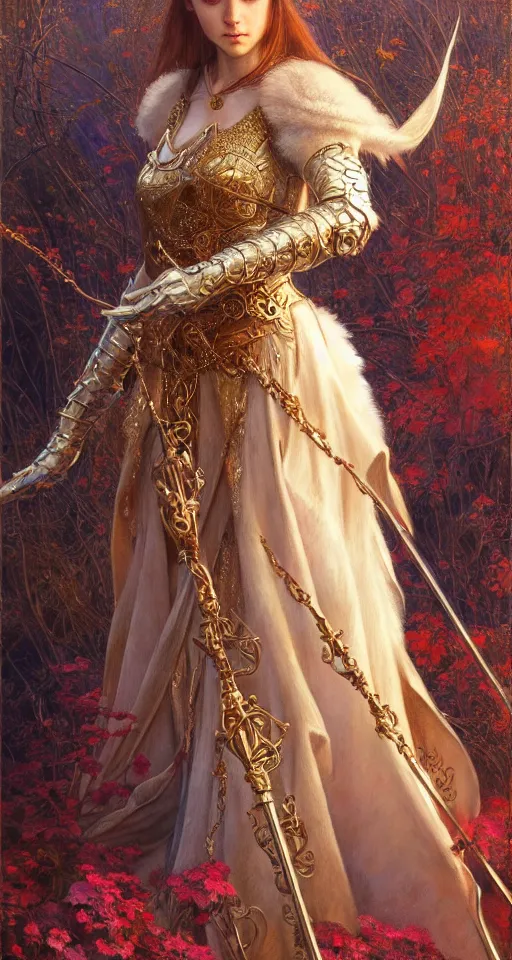 Image similar to highly detailed full body portrait of a enchanted wolf in the form of a beautiful young princess. d & d, art by donato giancola and ruan jia and carl larsson and magali villeneuve. trending on artstation, intricate details, energetic composition, golden ratio, concept art, illustration, elegant art