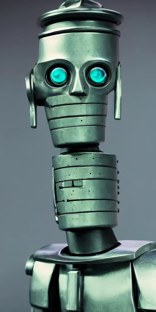 Image similar to bender bending rodriguez closeup photograph dslr photorealistic studio lighting ektachrome detailed intricate face detail