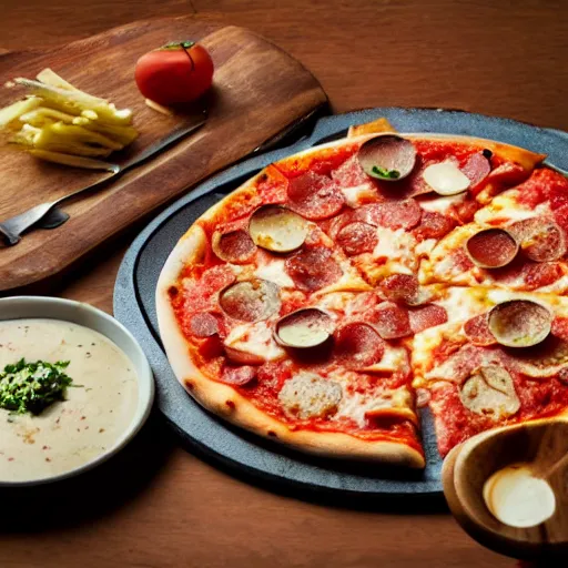 Image similar to pizza food photography