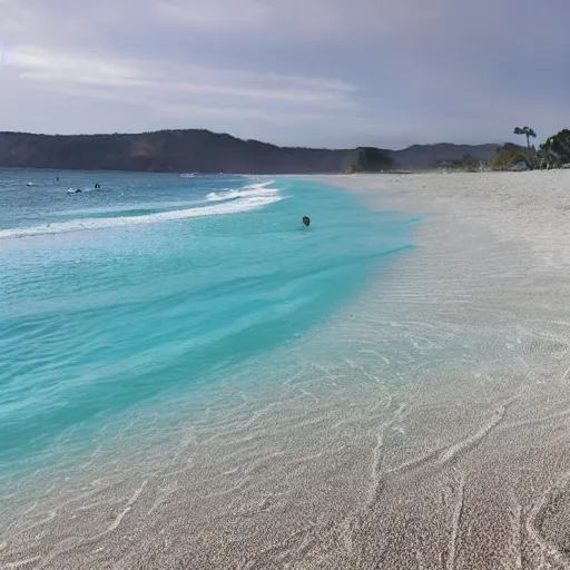 Image similar to beach with blue sand