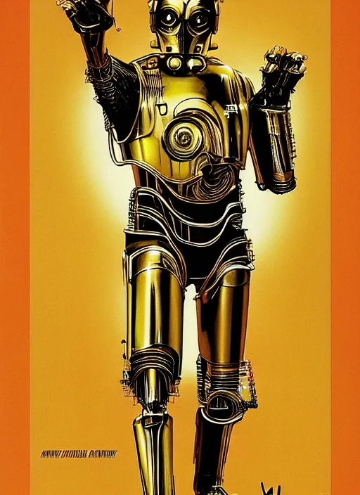 Image similar to c 3 po poster by bernard villemot