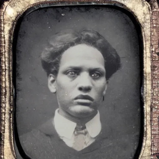 Image similar to tintype photo of a monster