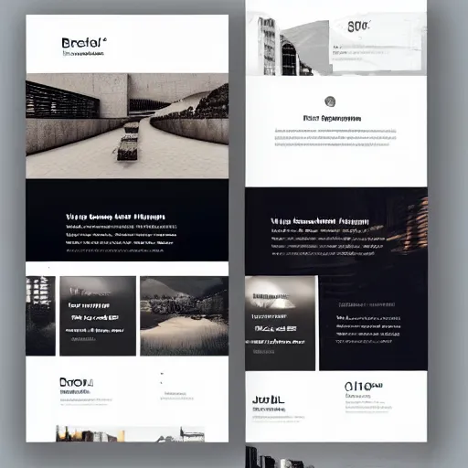 Image similar to a brutalist personal landing page template trending on dribbble intricate design 4 k detailed