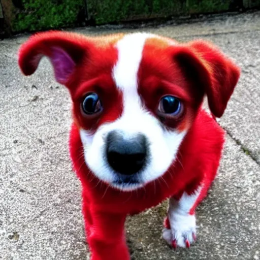 Image similar to adorable crimson puppy