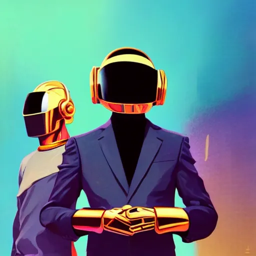 Image similar to daft punk dj concert, art gta 5 cover, official fanart behance hd artstation by jesper ejsing, by rhads, makoto shinkai and lois van baarle, ilya kuvshinov, ossdraws, and by feng zhu and loish and laurie greasley, victo ngai, andreas rocha, john harris