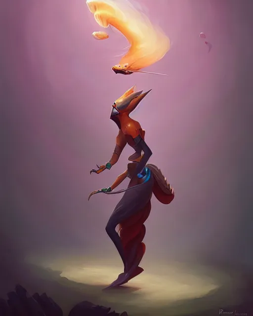 Image similar to elegant fantasy parrot, rhads, loish, peter mohrbacher, twisting liquid smoke, artstation