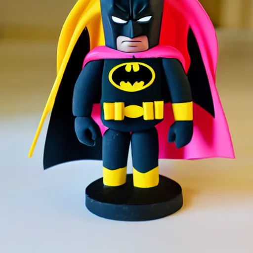 Image similar to batman playdough figure, very detailed