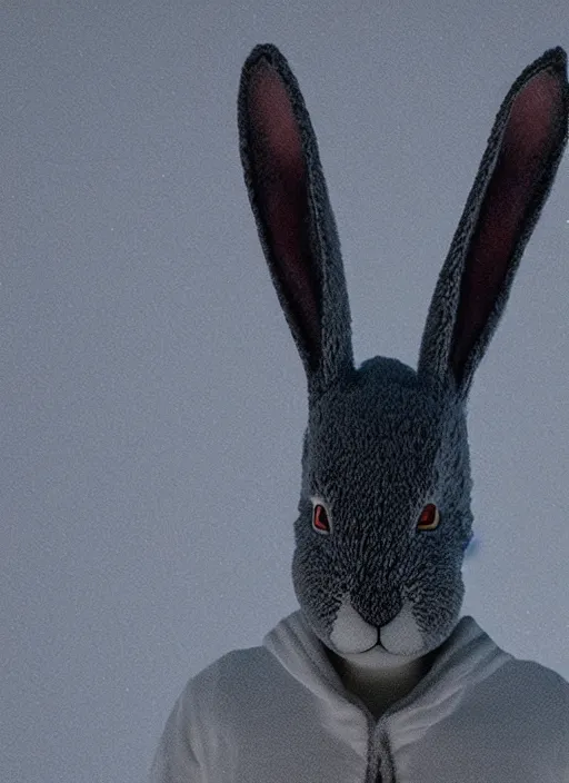 Image similar to donnie darko bunny dimension photographed by michael tullberg, cinematic lighting, photorealistic, octane render 8 k depth of field 3 d masterpiece