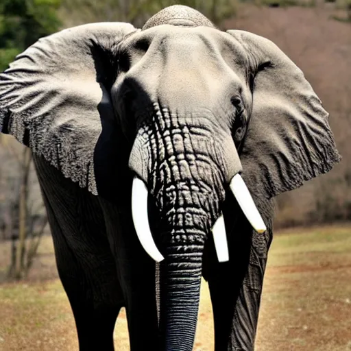 Prompt: a high quality photo of elephant with chicken head