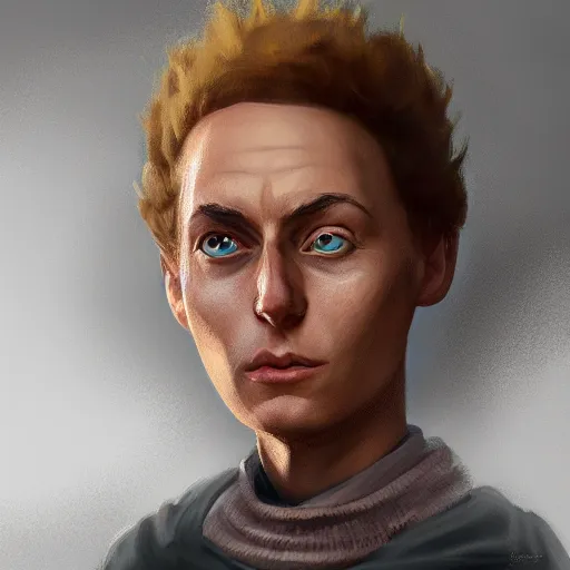 Image similar to morty as a human, highly detailed portrait, digital painting, artstation, concept art, smooth, sharp foccus ilustration, artstation hq