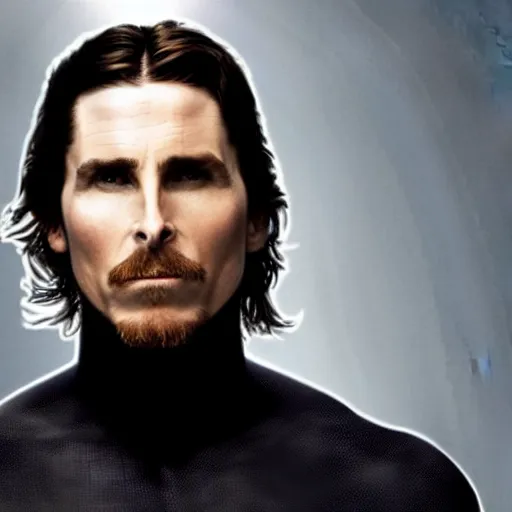 Prompt: Christian Bale as Mr Fantastic