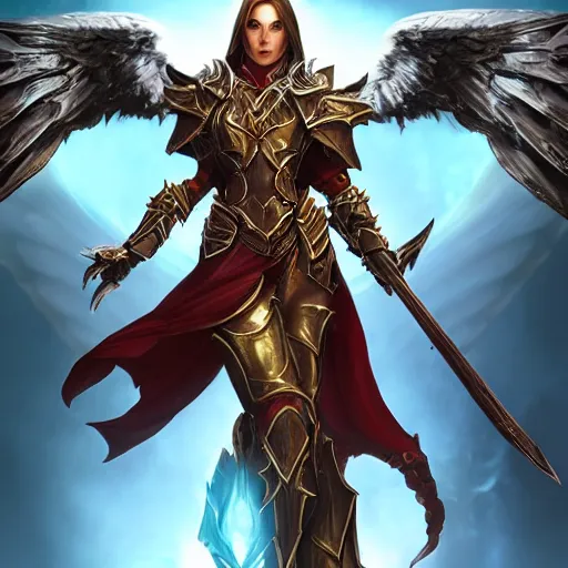 Image similar to archangel auriel from diablo