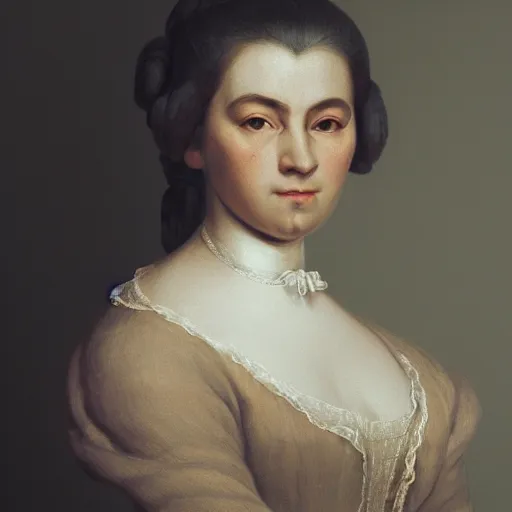 Prompt: A highly detailed portait of a woman by Mozart, by Beethoven, by Bach, by Chopin, by Debussy, volumetric lighting, octane render, 4K resolution, trending on spotify, masterpiece