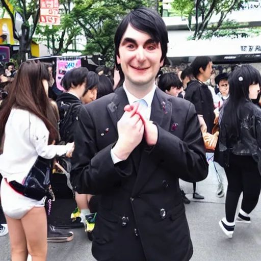 Image similar to kawaii martin shkreli at harajuku tokyo street fashion festival