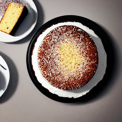 Prompt: professional photography of a cake made of vegemite