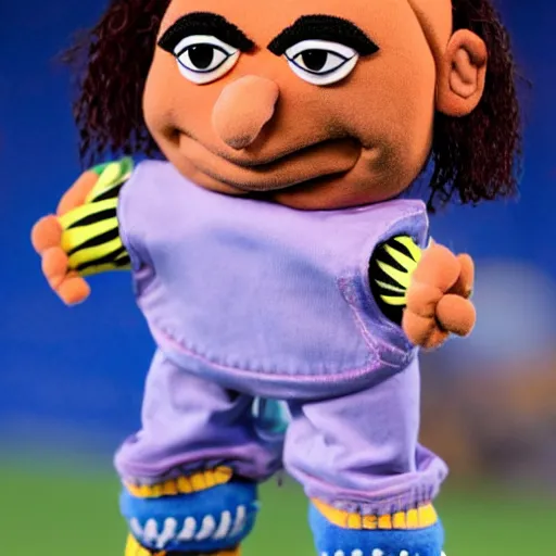 Prompt: Ruud Gullit as a muppet