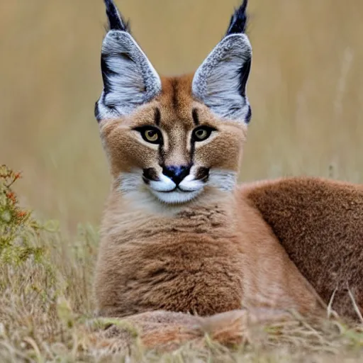 Image similar to cute fluffy caracal