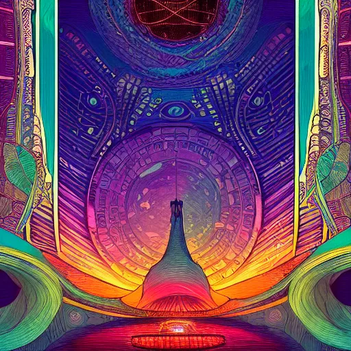 Prompt: boring stadium the lost society Spaceship Digital Matte Illustration, pastiche by Dan Mumford, pastiche by Louis Comfort Tiffany, pastiche by Victo Ngai, Precise and Intricate Linework, Art Nouveau Cosmic Nebula 4k Detailed Matte Illustration trending on DeviantArt ,CGSociety