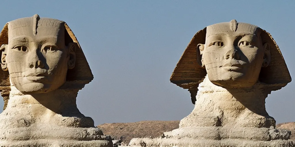 Image similar to a sphinx with a head of a eagle. Hyperrealistic photograph