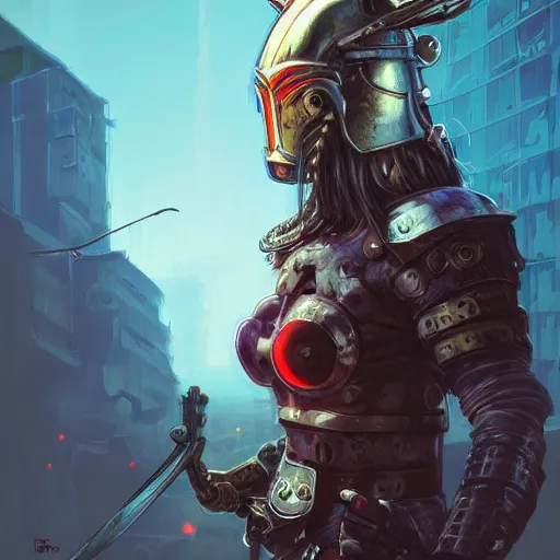 Image similar to cyberpunk viking helmet mask warrior goddess robot ninja fantasy, art gta 5 cover, official fanart behance hd artstation by jesper ejsing, by rhads, makoto shinkai and lois van baarle, ilya kuvshinov, ossdraws