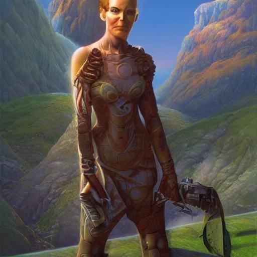 Prompt: a portrait of a character in a scenic environment by jim burns