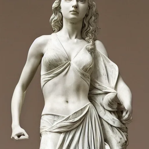 Prompt: taylor swift as a marble statue