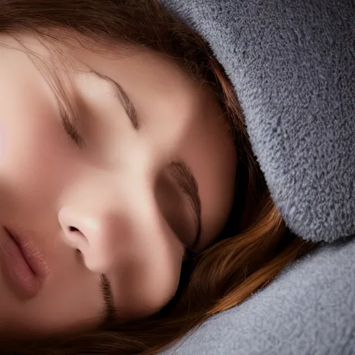 Prompt: portrait of a sleeping woman face, 4k, high quality