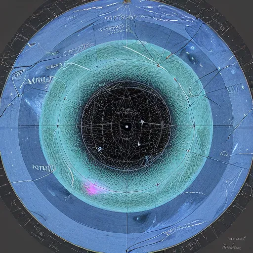 Image similar to a map of the galaxy alpha centauri, detailed, intricate, cartography