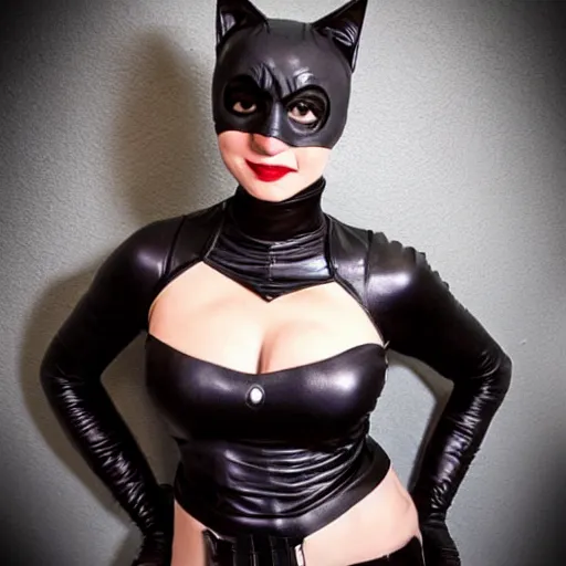 Prompt: Catwoman cosplay