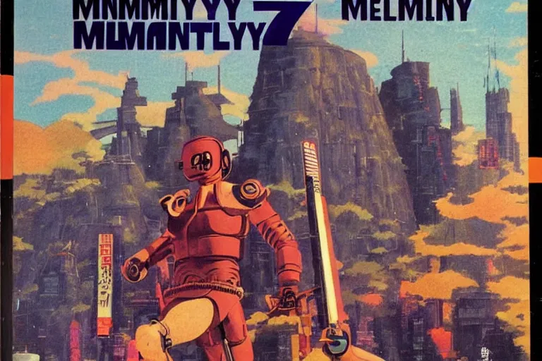 Prompt: 1 9 7 9 omni magazine cover of medieval fantasy community in japan. cyberpunk style by vincent di fate