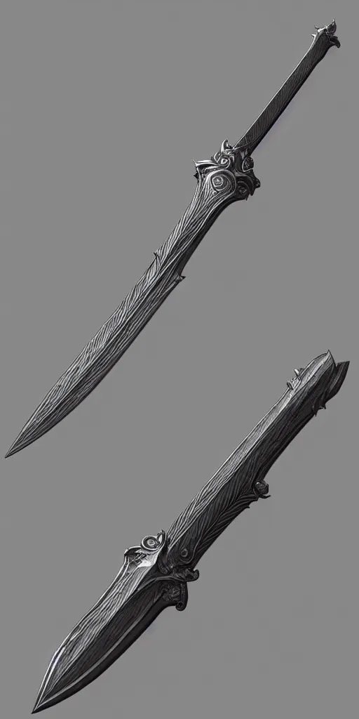 Image similar to sword design, shortsword, substance designer, weapon design, trending on artstation, art by gerald brom, greg rutkowski and artgerm and james jean and zdzisław beksinski, 8 k, unreal engine, c 4 d