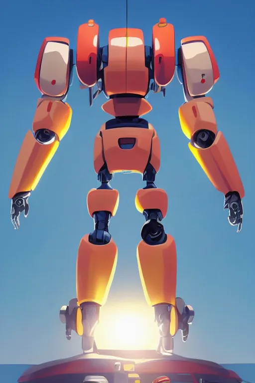 Image similar to metabots medabots medarotto medarot robot minimalist comics, behance hd by jesper ejsing, by rhads, makoto shinkai and lois van baarle, ilya kuvshinov, rossdraws global illumination ray tracing hdr radiating a glowing aura