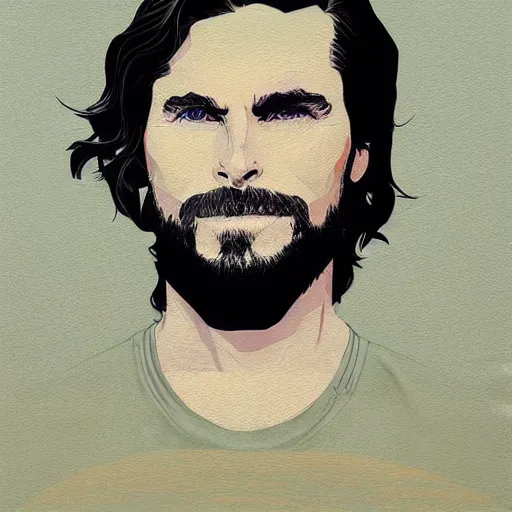 Prompt: Christian Bale Batman profile picture by Sachin Teng, asymmetrical, Organic Painting , Matte Painting, geometric shapes, hard edges, graffiti, street art:2 by Sachin Teng:4