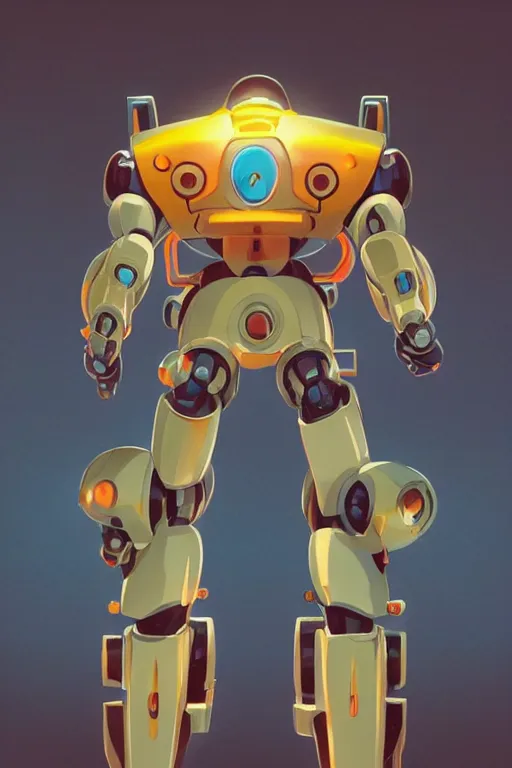 Image similar to metabots medabots medarotto medarot robot minimalist comics, behance hd by jesper ejsing, by rhads, makoto shinkai and lois van baarle, ilya kuvshinov, rossdraws global illumination ray tracing hdr radiating a glowing aura