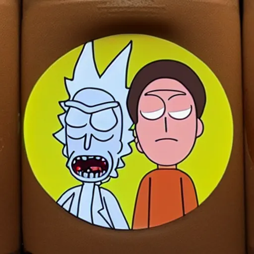 Prompt: rick and morty drink coke together