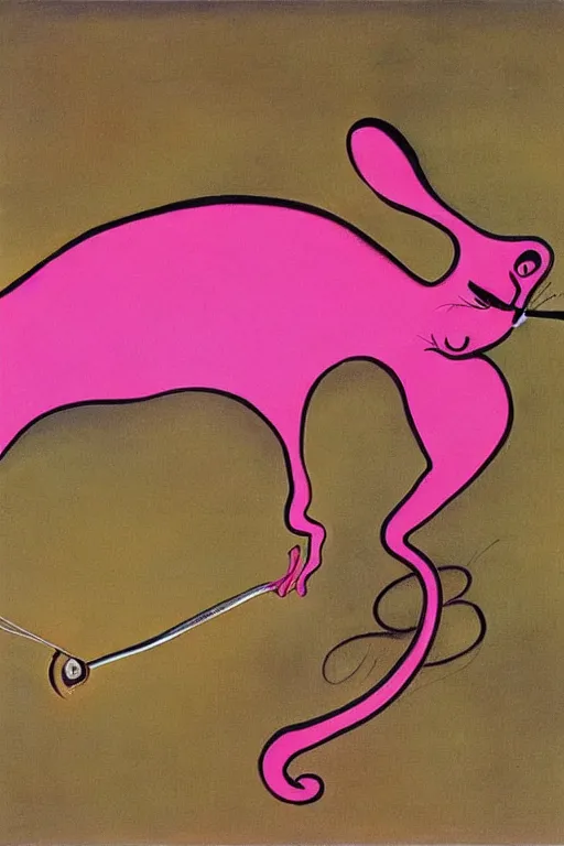 Image similar to The Pink Panther by Salvador Dalí