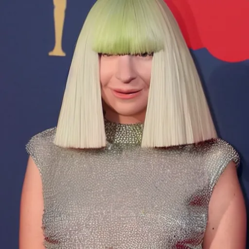 Image similar to Sia Furler red carpet