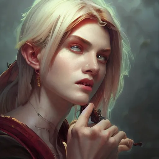 Prompt: perfectly - centered - portrait - photograph of demon, super highly detailed, professional digital painting, artstation, concept art, smooth, sharp focus, no blur, no dof, extreme illustration, unreal engine 5, 8 k, art by artgerm and greg rutkowski and alphonse mucha loish and wlop