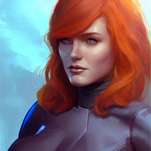 Image similar to jean grey, a half body of jean grey, comic, x - men, highly detailed, artstation, digital painting, vivid colors, realistic shaded perfect face, soft lighting, atmospheric, cinematic, moody, in the style of krenz cushart, oil on canvas, 8 k