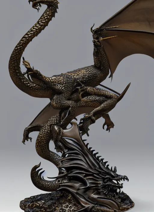 Image similar to 80mm, resin detailed model figure of dragon bronze