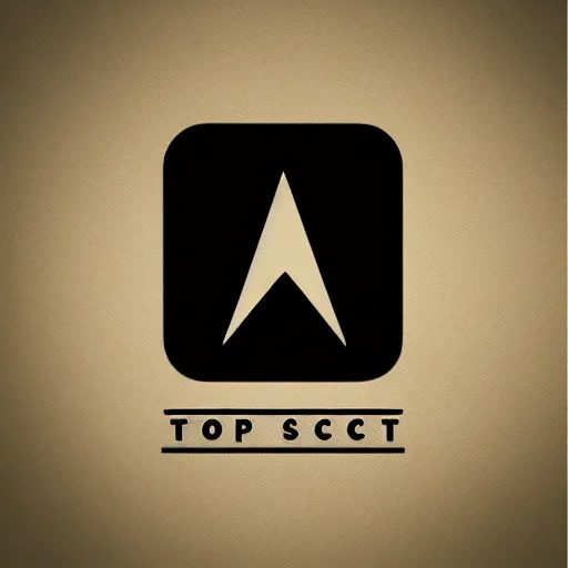 Image similar to a minimalist vector logo for top secret darksearch project