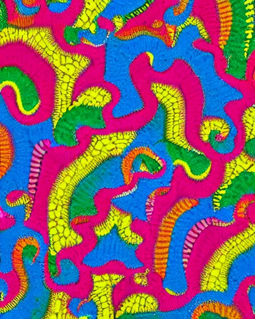 Prompt: psychadelic coogi sweater patterns