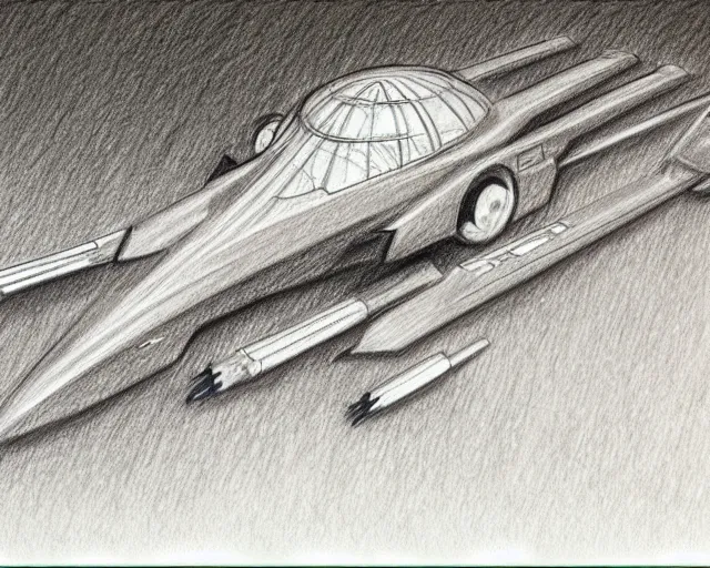 Prompt: pencil sketch concept art by ron cobb