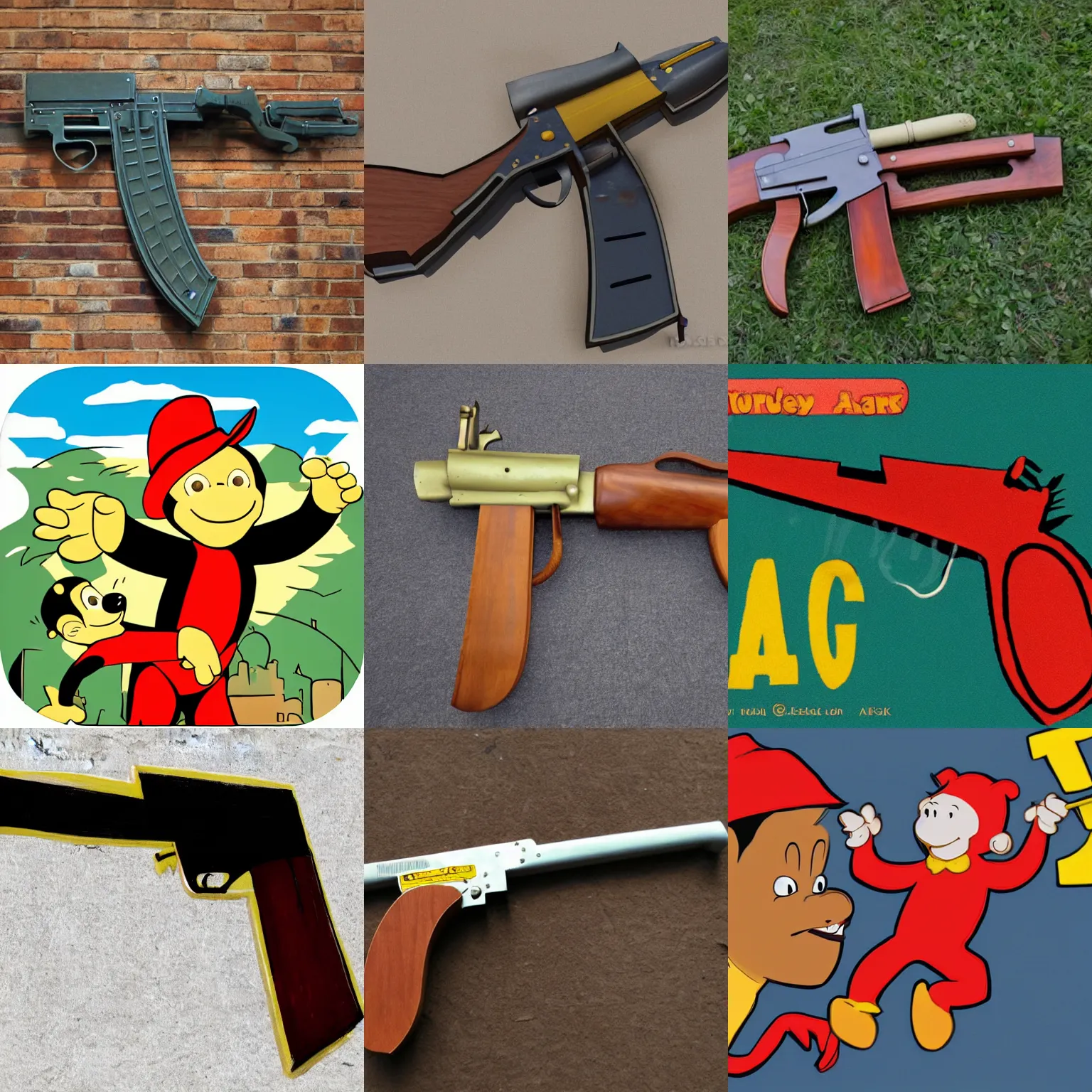 Prompt: curious george ak - 4 7