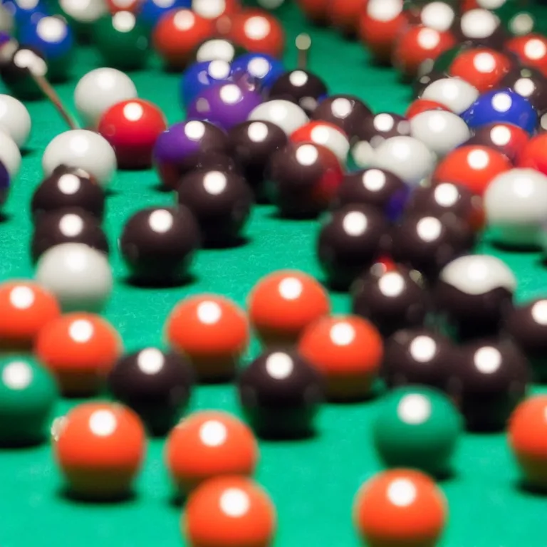 Image similar to close up shot of an 8 ball pool billiards photo 3 5 mm 4 k depth of field