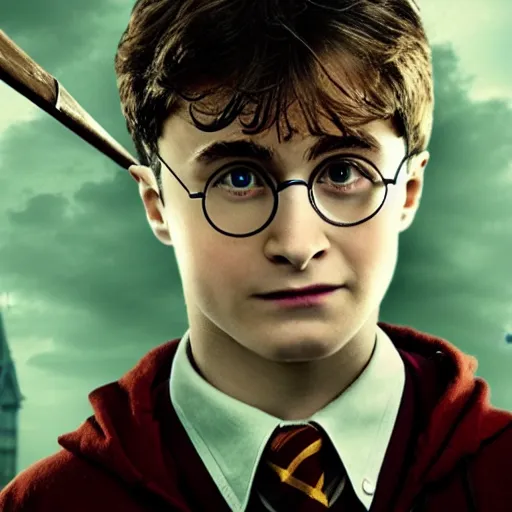 Image similar to Harry Potter, cinematic shot