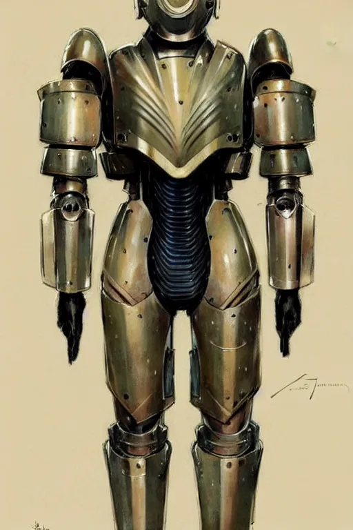 Image similar to ( ( ( ( ( 1 9 5 0 s retro future art deco exoskeleton armor design. muted colors. ) ) ) ) ) by jean - baptiste monge!!!!!!!!!!!!!!!!!!!!!!!!!!!!!!