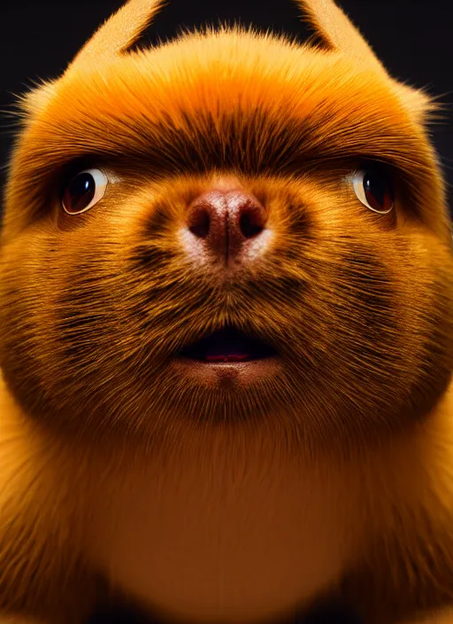 Prompt: closeup portrait of pickachu, depth of field, zeiss lens, detailed, symmetrical, centered, fashion photoshoot, by Annie Leibovitz and Steve McCurry, Breathtaking, 8k resolution, extremely detailed, beautiful, establishing shot, artistic, hyperrealistic fur, octane render