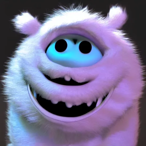 Image similar to a furry monster Pixar render