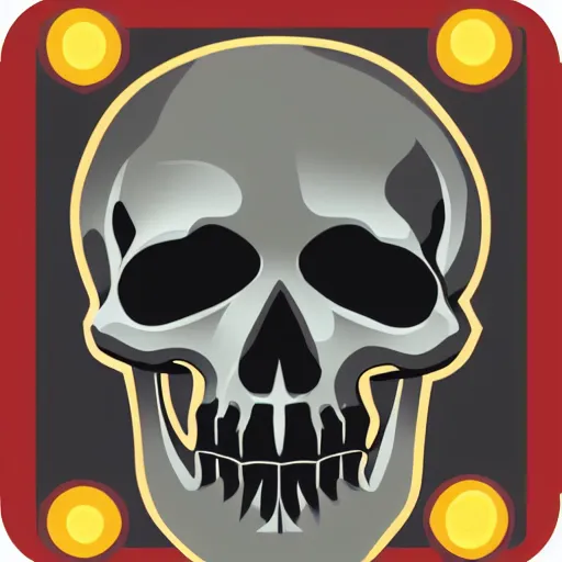 Image similar to skull icon